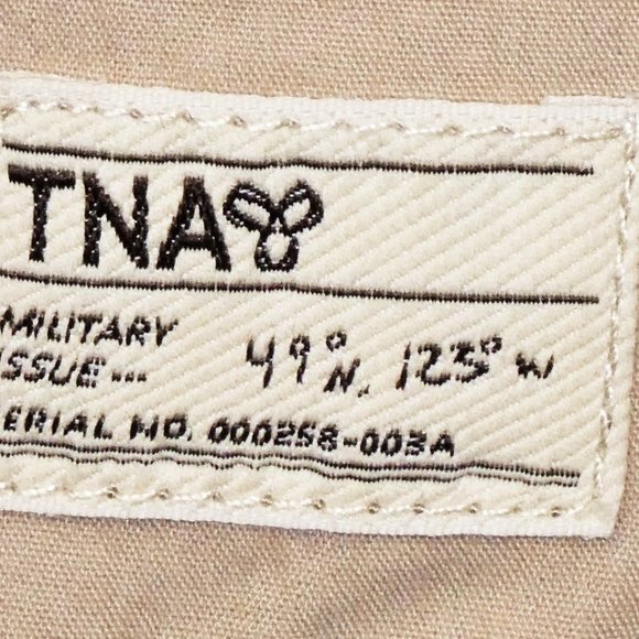 ARITZIA TNA  Khaki Military Style Jacket Size S - Picture 9 of 12